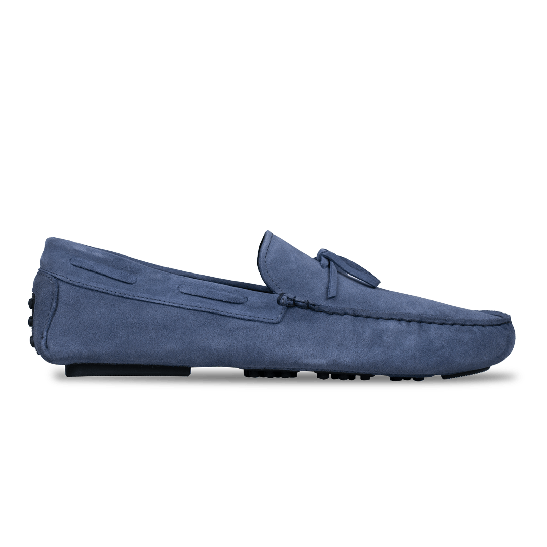 Jacob: Mocassin Homme - Gomme Bleu Persan - Bleather Maroc