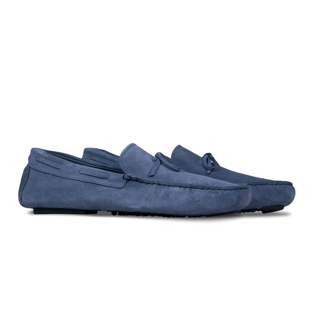 Jacob: Mocassin Homme - Gomme Bleu Persan - Bleather Maroc