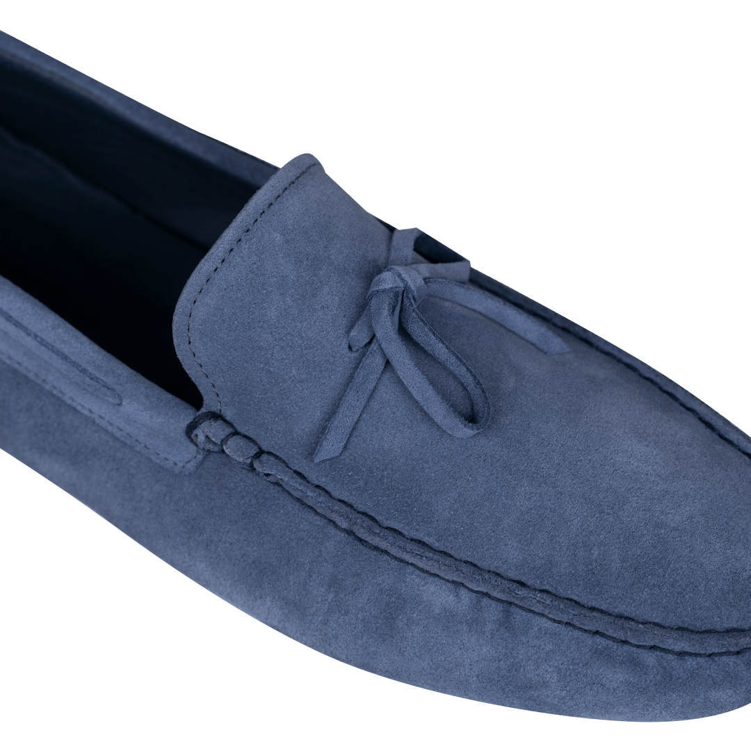 Jacob: Mocassin Homme - Gomme Bleu Persan - Bleather Maroc