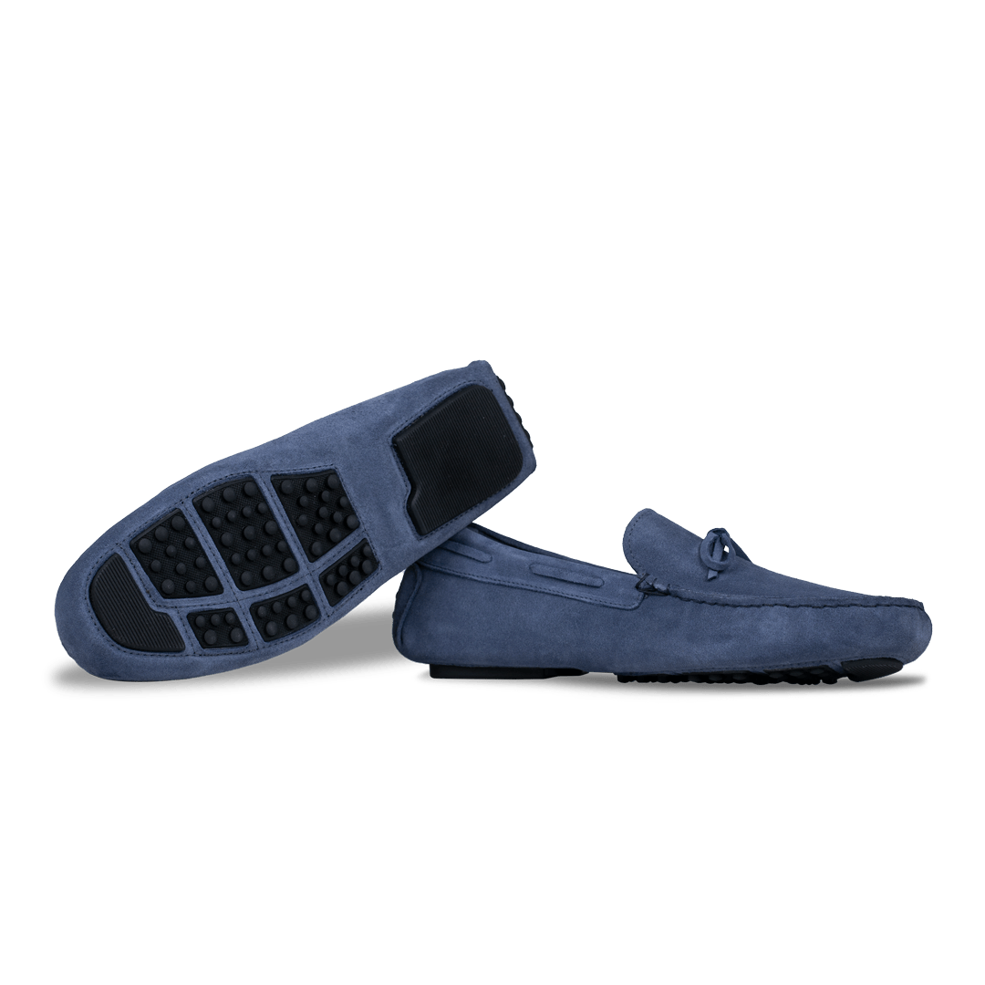 Jacob: Mocassin Homme - Gomme Bleu Persan - Bleather Maroc
