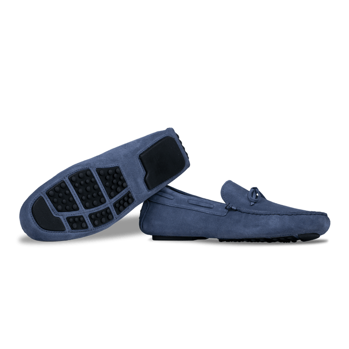 Jacob: Mocassin Homme - Gomme Bleu Persan - Bleather Maroc