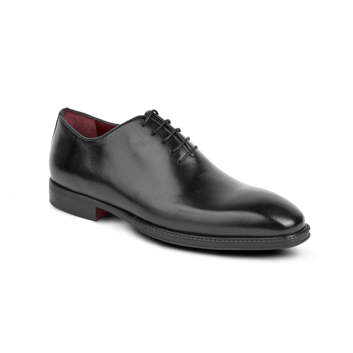 James: Richelieu Homme - Cuir Noir - Bleather Maroc