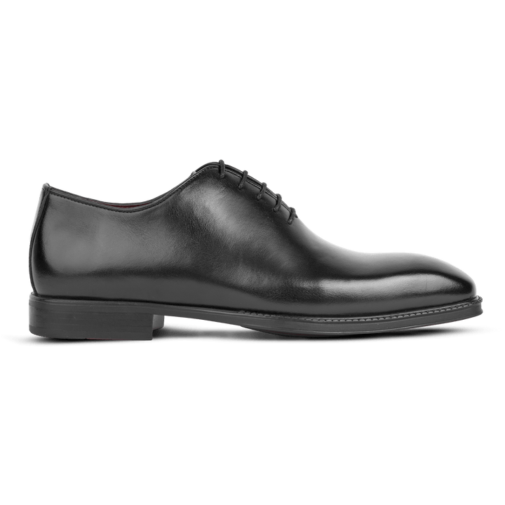 James: Richelieu Homme - Cuir Noir - Bleather Maroc