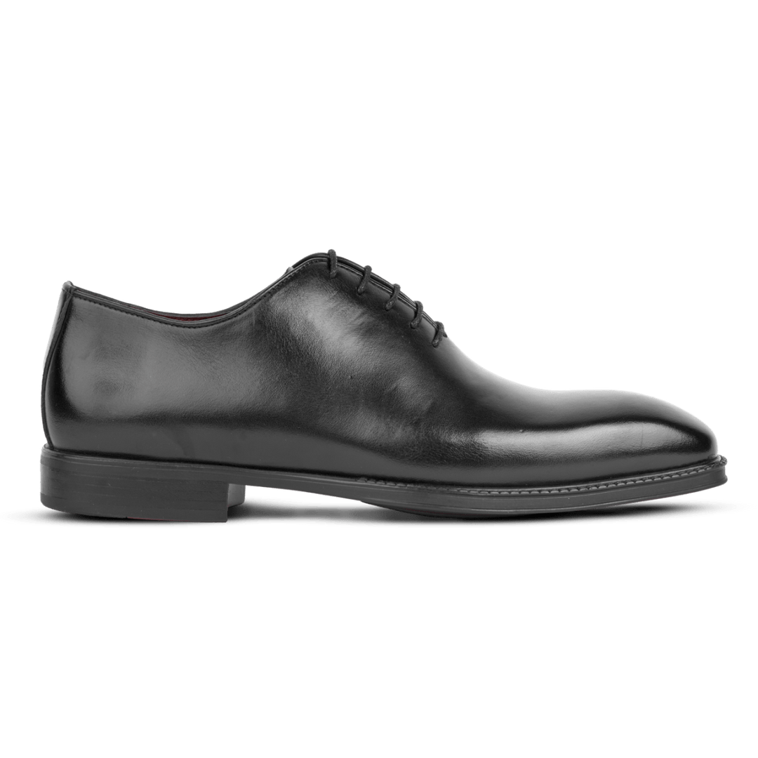 James: Richelieu Homme - Cuir Noir - Bleather Maroc