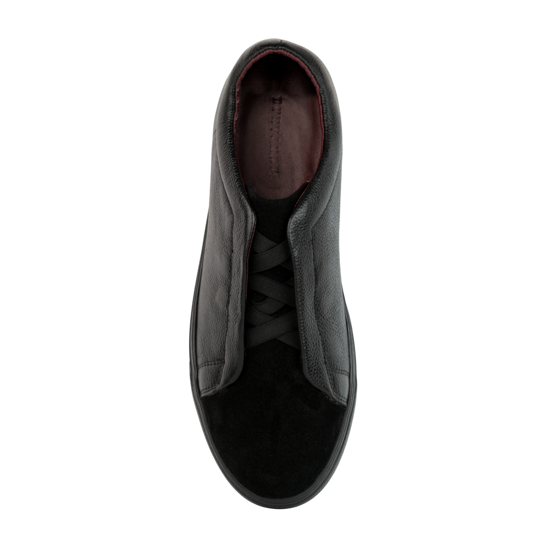 kingsley : Sneakers Homme - Cuir Noir - Bleather Maroc
