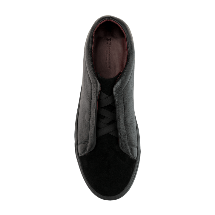 kingsley : Sneakers Homme - Cuir Noir - Bleather Maroc