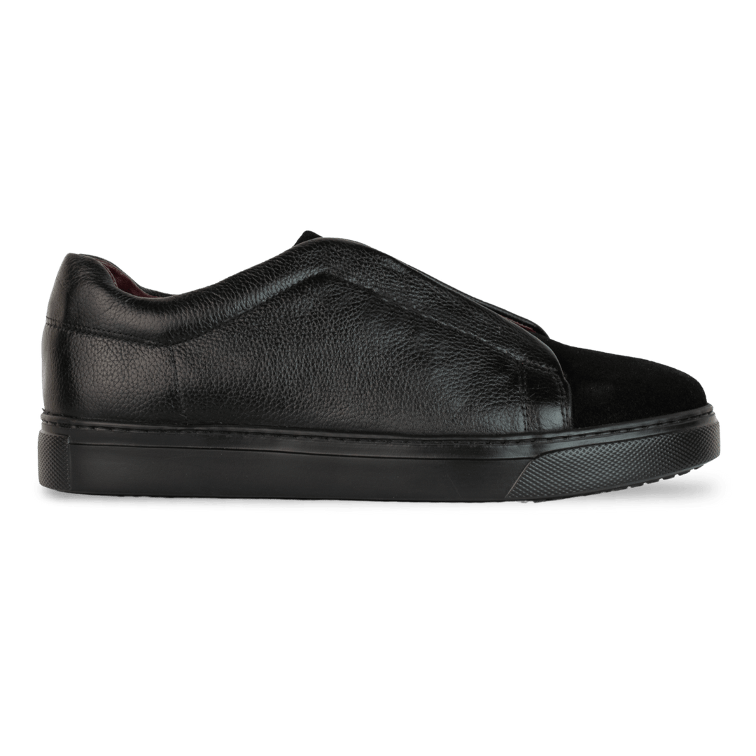 kingsley : Sneakers Homme - Cuir Noir - Bleather Maroc
