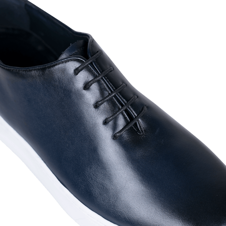 Kirk: Sneakers Homme - Cuir Bleu - Bleather Maroc