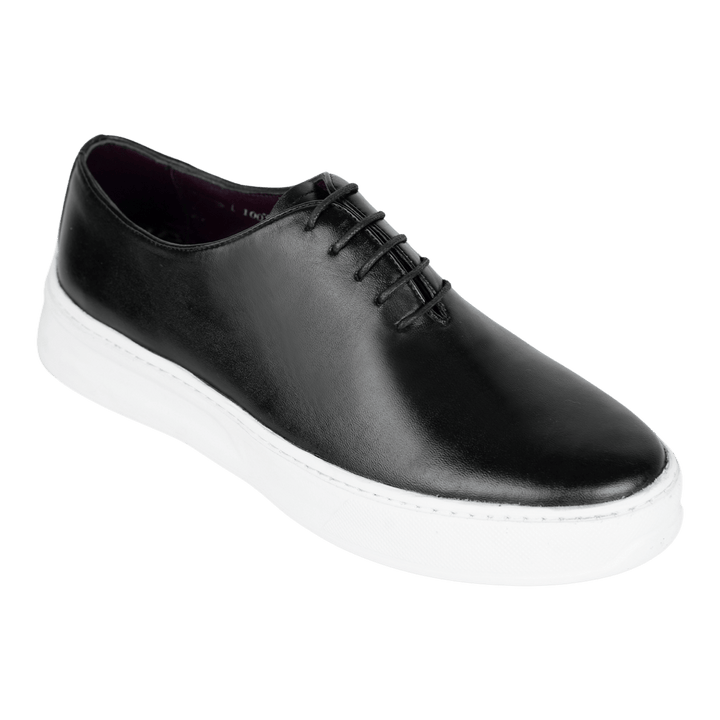 Kirk: Sneakers Homme - Cuir Noir - Bleather Maroc