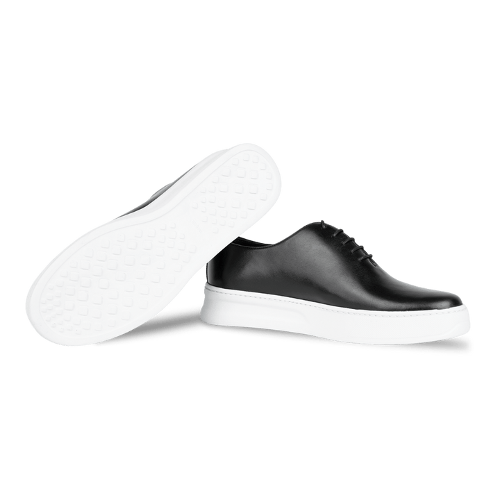 Kirk: Sneakers Homme - Cuir Noir - Bleather Maroc