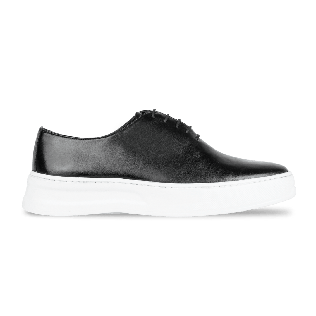 Kirk: Sneakers Homme - Cuir Noir - Bleather Maroc