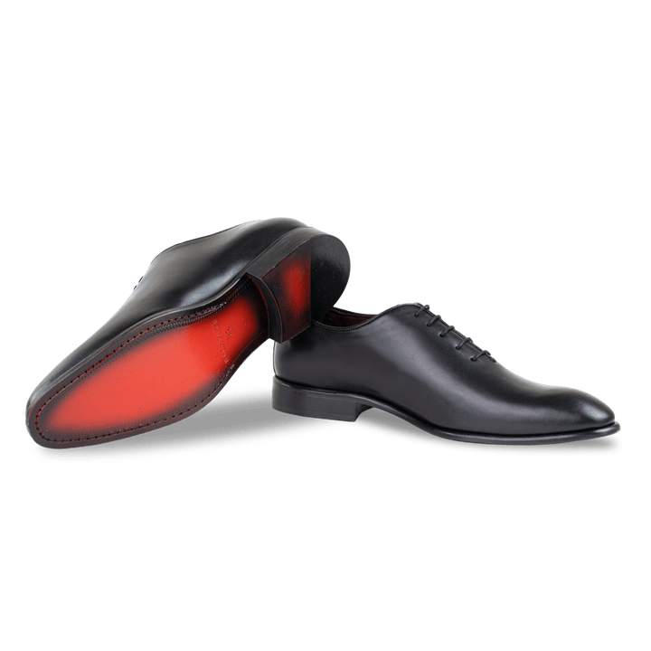 Landon: Richelieu Homme - Cuir Noir - Bleather Maroc