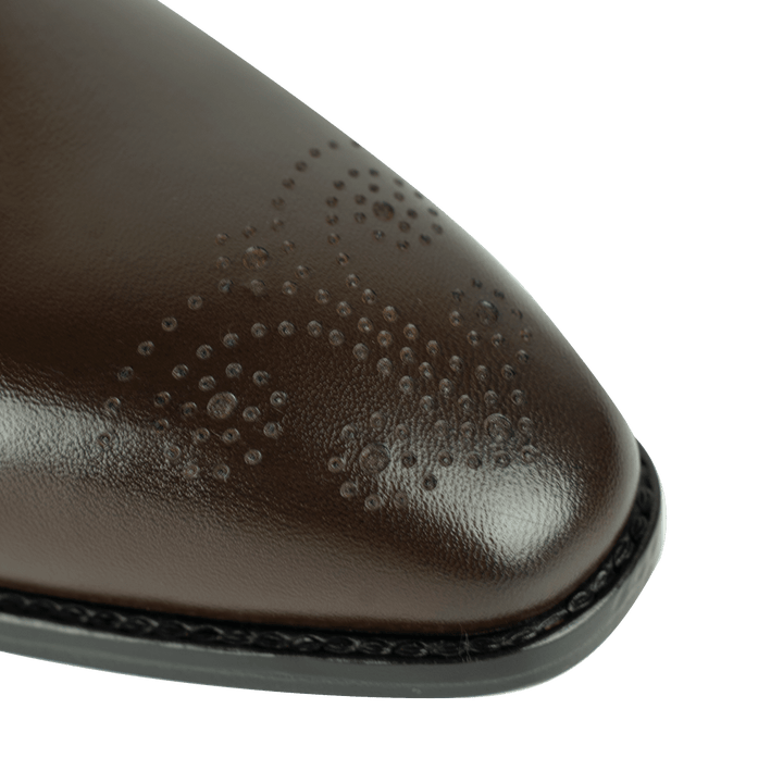Lanner: Richelieu Homme - Cuir Marron - Bleather Maroc