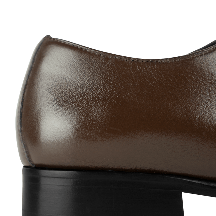 Lanner: Richelieu Homme - Cuir Marron - Bleather Maroc