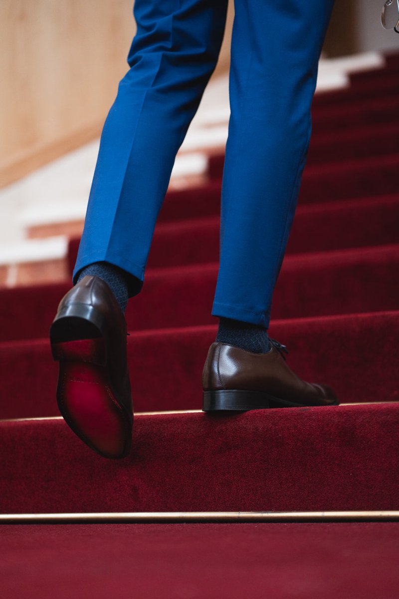 Lanner: Richelieu Homme - Cuir Marron - Bleather Maroc