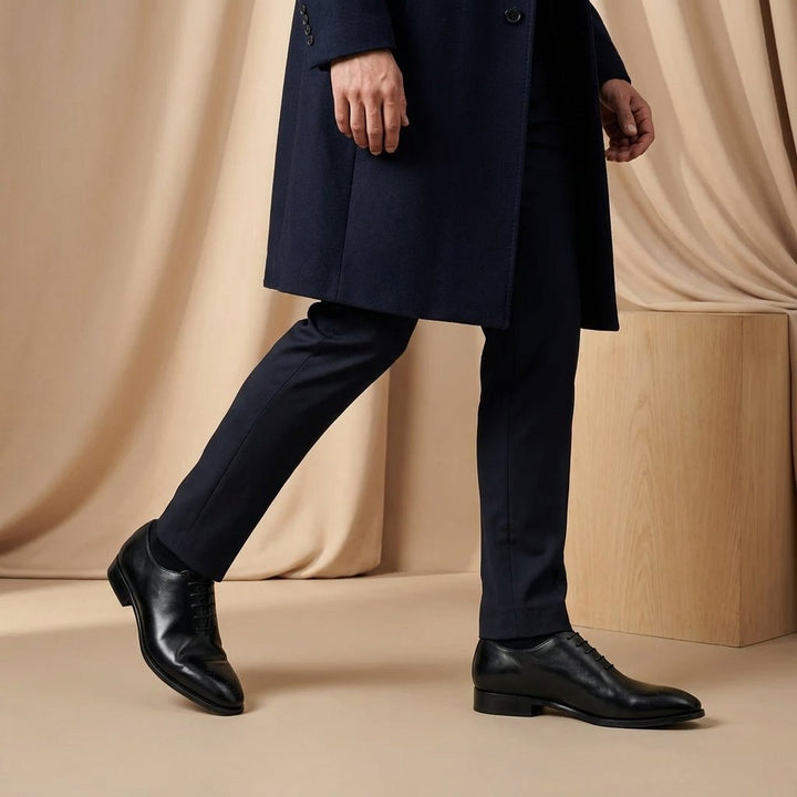 Lanner: Richelieu Homme - Cuir Noir - Bleather Maroc