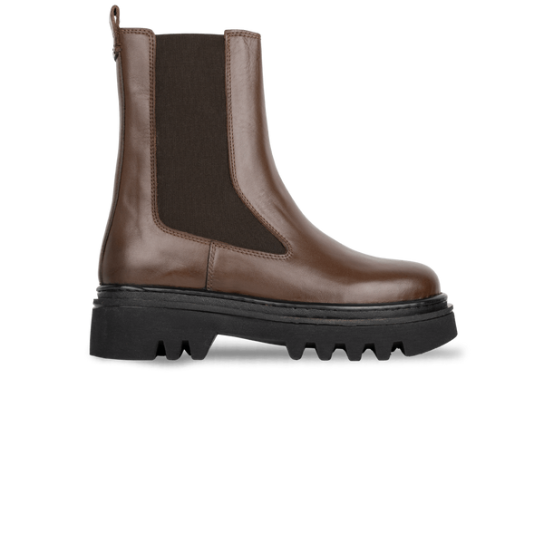 Lawrence: Bottes Femme - Cuir Marron