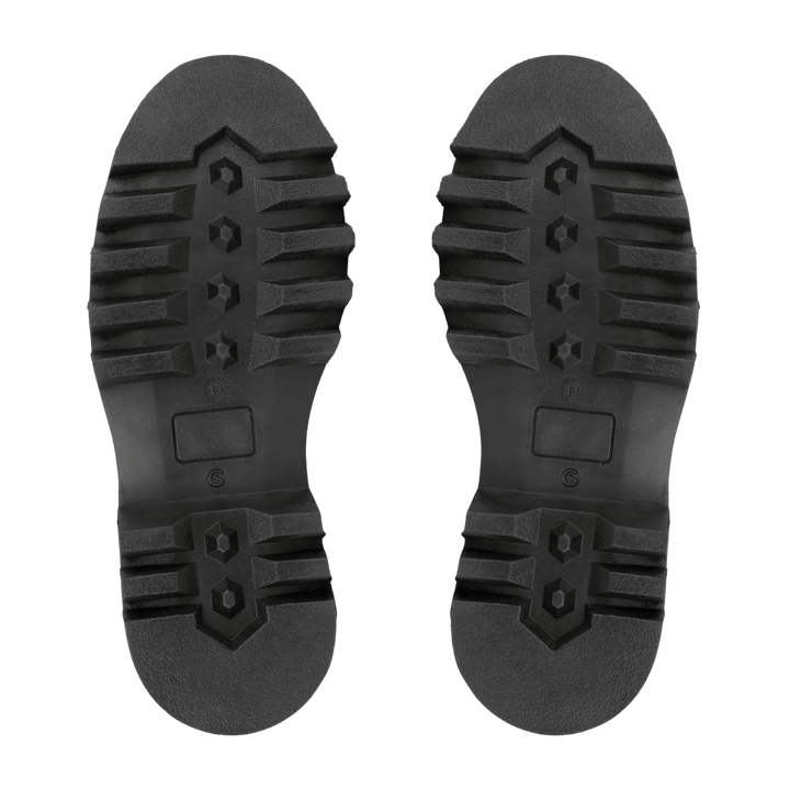 Lawrence: Bottes Femme - Cuir Noir - Bleather Maroc