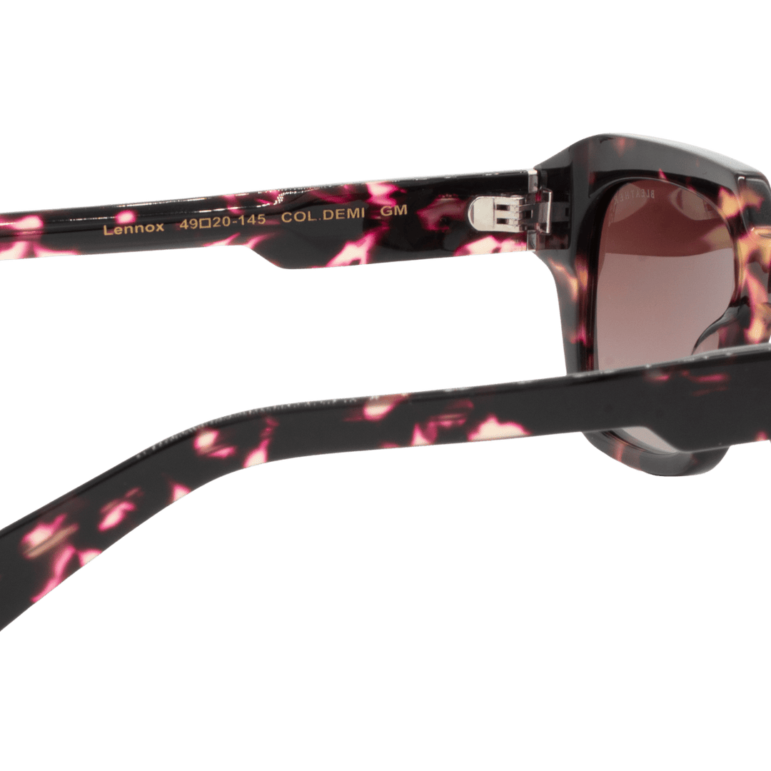 Lennox: Lunettes de soleil de luxe Marron/Coloré - Bleather Maroc