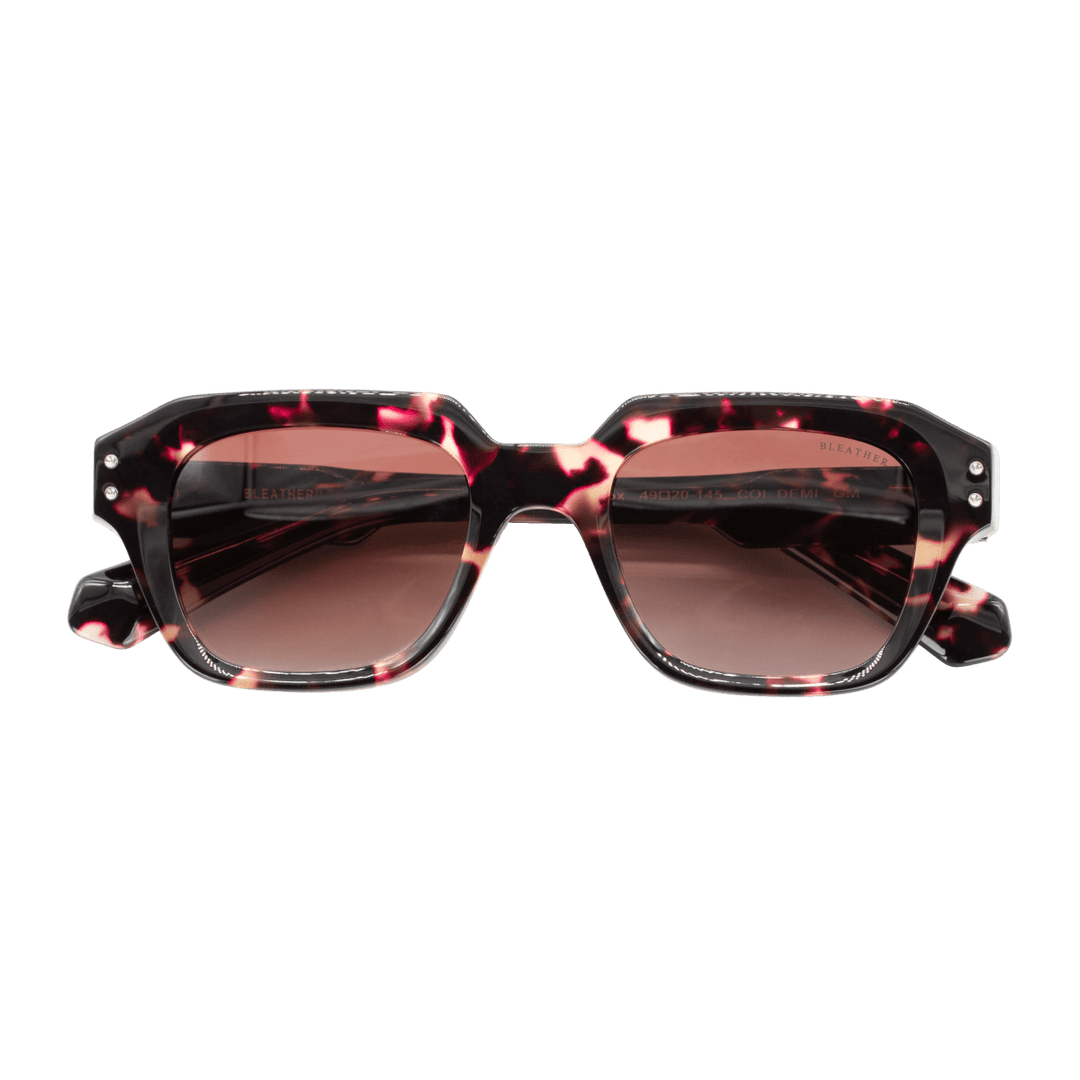 Lennox: Lunettes de soleil de luxe Marron/Coloré - Bleather Maroc