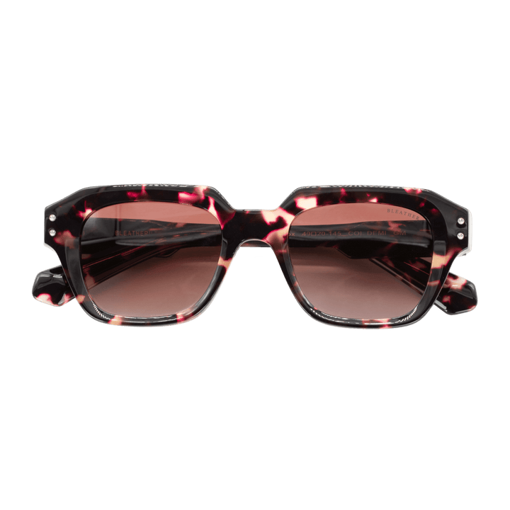 Lennox: Lunettes de soleil de luxe Marron/Coloré - Bleather Maroc