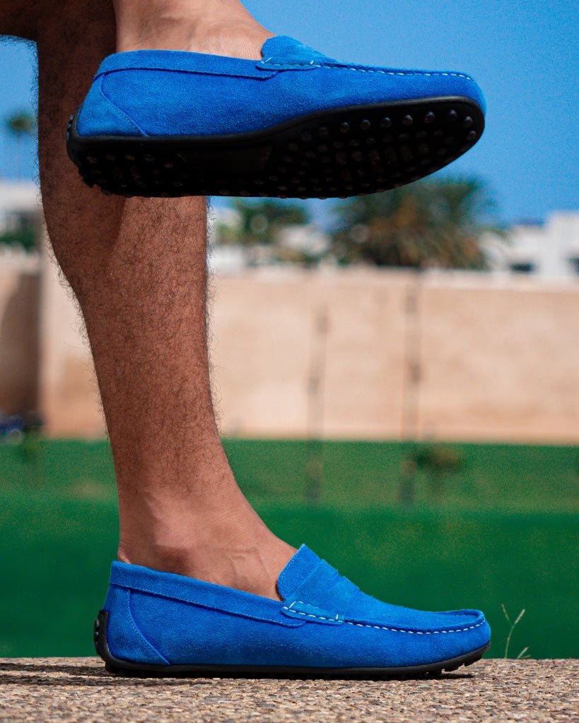 Lester Bleu Azur - Bleather Maroc