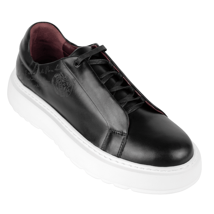 Lord : Sneakers Homme - Cuir Noir - Bleather Maroc