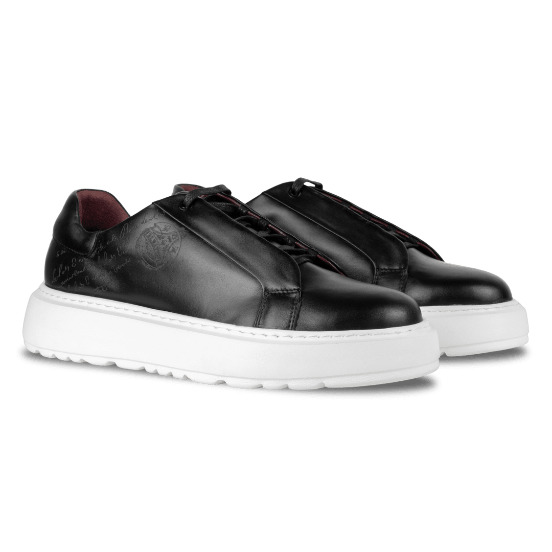 Lord : Sneakers Homme - Cuir Noir - Bleather Maroc