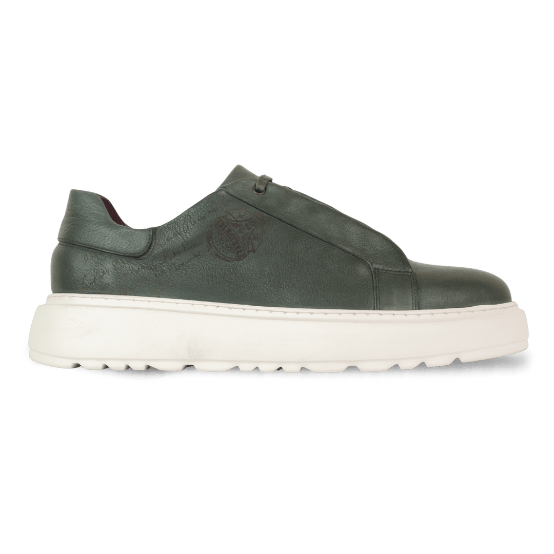 Lord : Sneakers Homme - cuir vert - Bleather Maroc