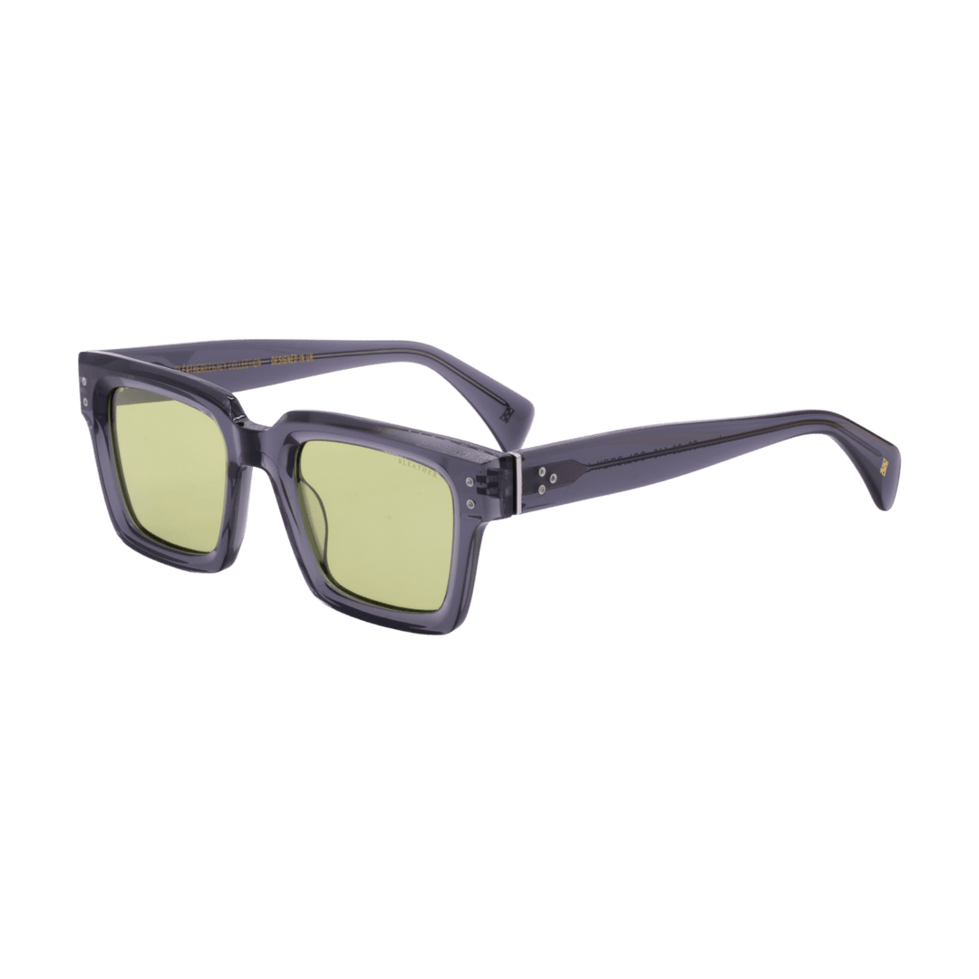 Luca: Lunettes de soleil de luxe Vert trans/Grey - Bleather Maroc