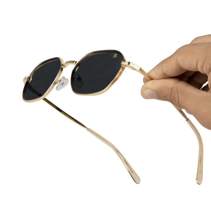 Luminal S': Lunettes de soleil de luxe Gold - Bleather Maroc