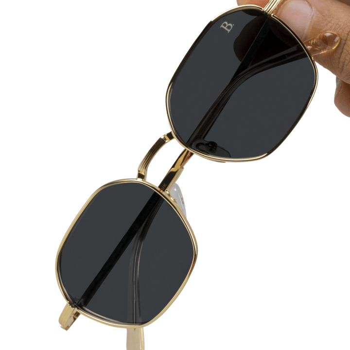 Luminal S': Lunettes de soleil de luxe Gold - Bleather Maroc