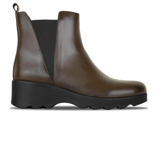 Maisie: Bottines Femme - Cuir marron