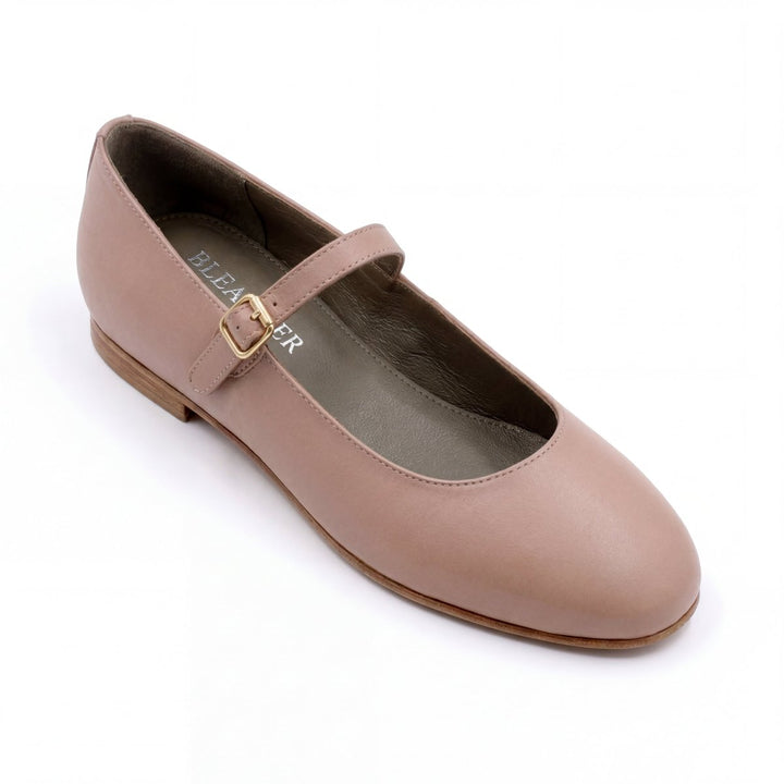 Marion : Ballerines Femme - Cuir Beige - Bleather Maroc