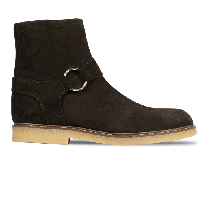 Marlon: Bottes Homme - Daim Marron - Bleather Maroc