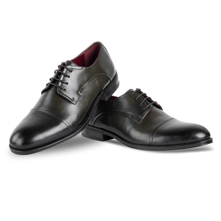 Maxim : Richelieu Homme - Cuir Noir - Bleather Maroc