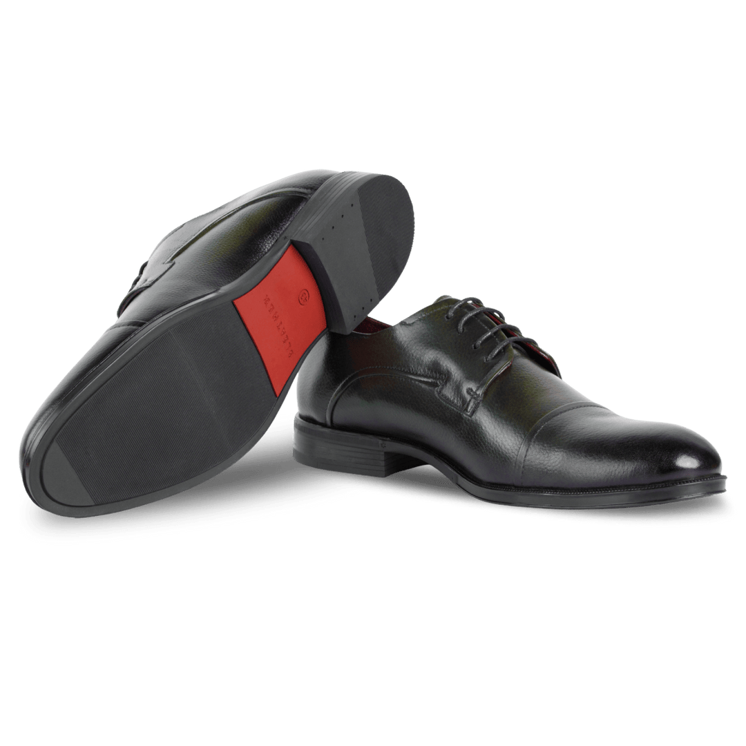 Maxim : Richelieu Homme - Cuir Noir - Bleather Maroc