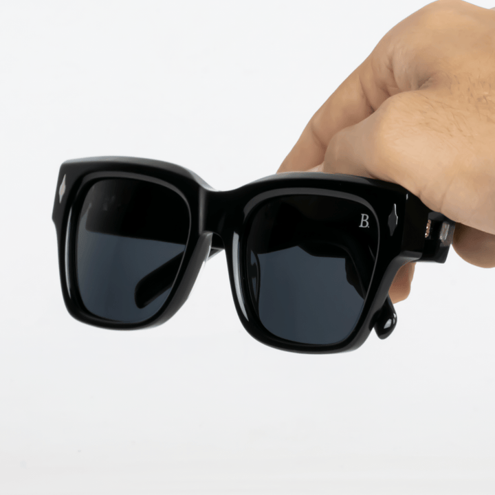 Meteor S': Lunettes de soleil de luxe Gris - Bleather Maroc