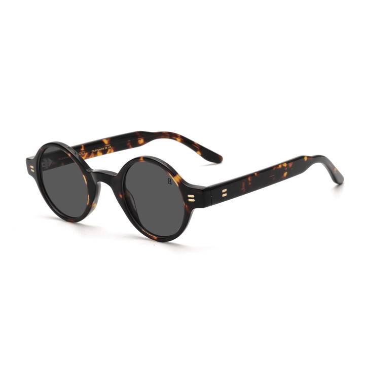 Moss: Lunettes de soleil de luxe Havane - Bleather Maroc