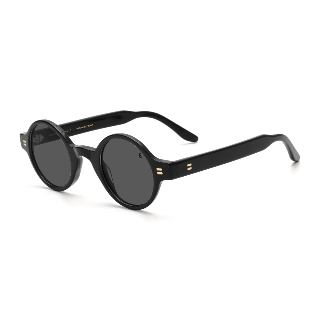 Moss: Lunettes de soleil de luxe Noir - Bleather Maroc