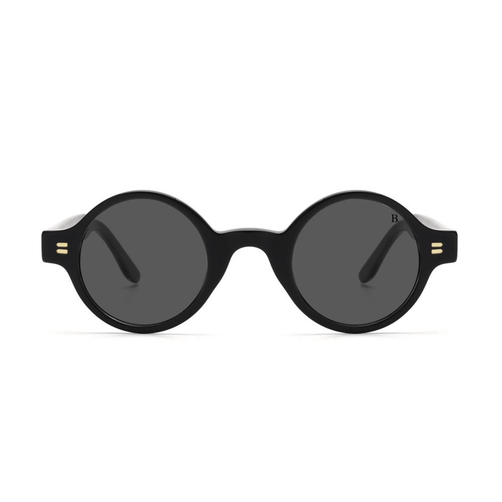 Moss: Lunettes de soleil de luxe Noir - Bleather Maroc