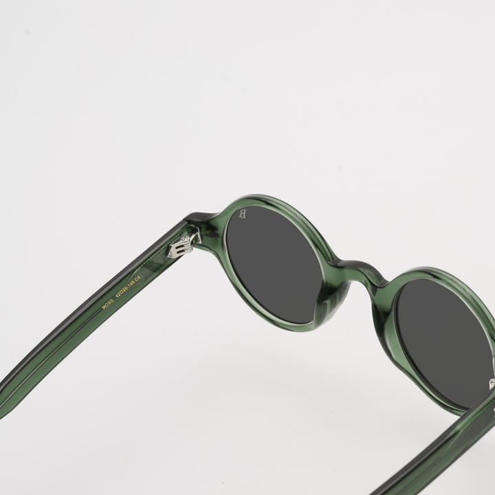 Moss: Lunettes de soleil de luxe Vert - Bleather Maroc