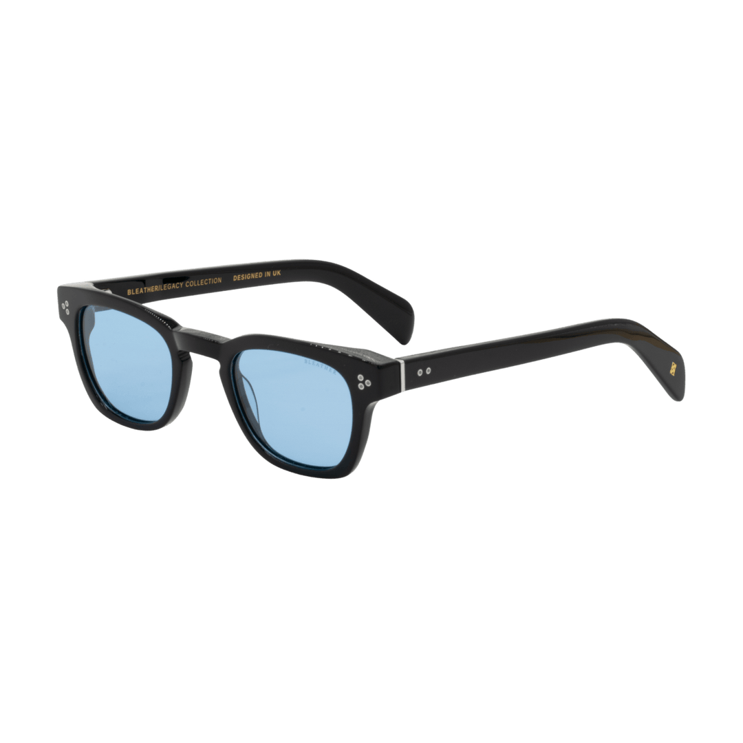 Nash: Lunettes de soleil de luxe Bleu trans/Noir - Bleather Maroc