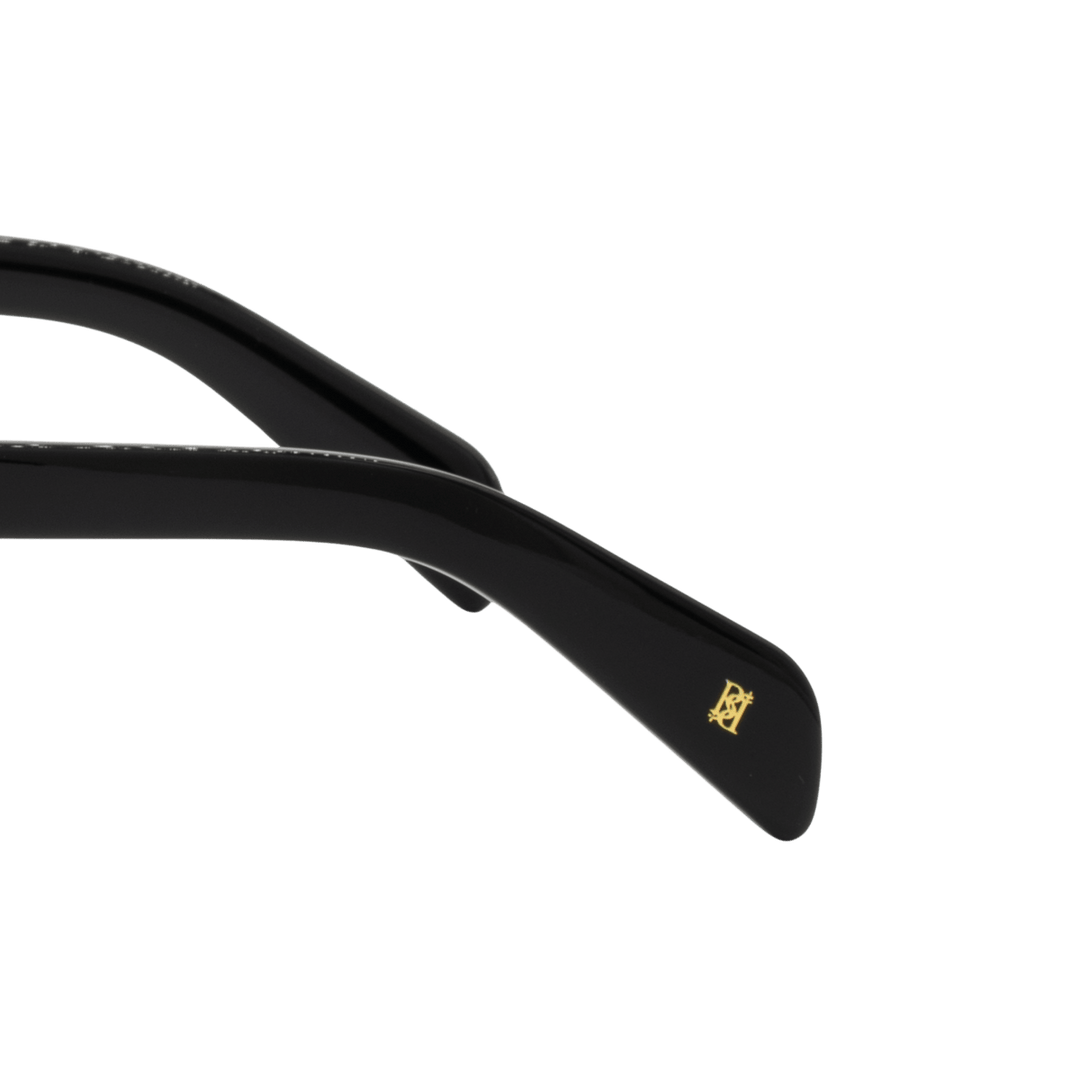 Nash: Lunettes de soleil de luxe Bleu trans/Noir - Bleather Maroc