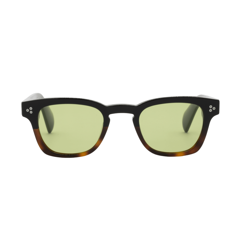 Nash: Lunettes de soleil de luxe Vert trans/Havane - Bleather Maroc