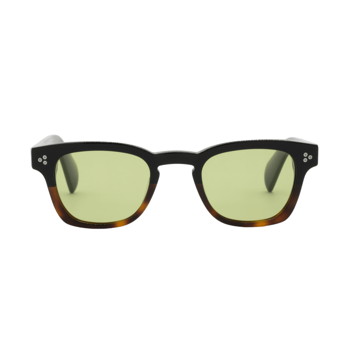 Nash: Lunettes de soleil de luxe Vert trans/Havane - Bleather Maroc