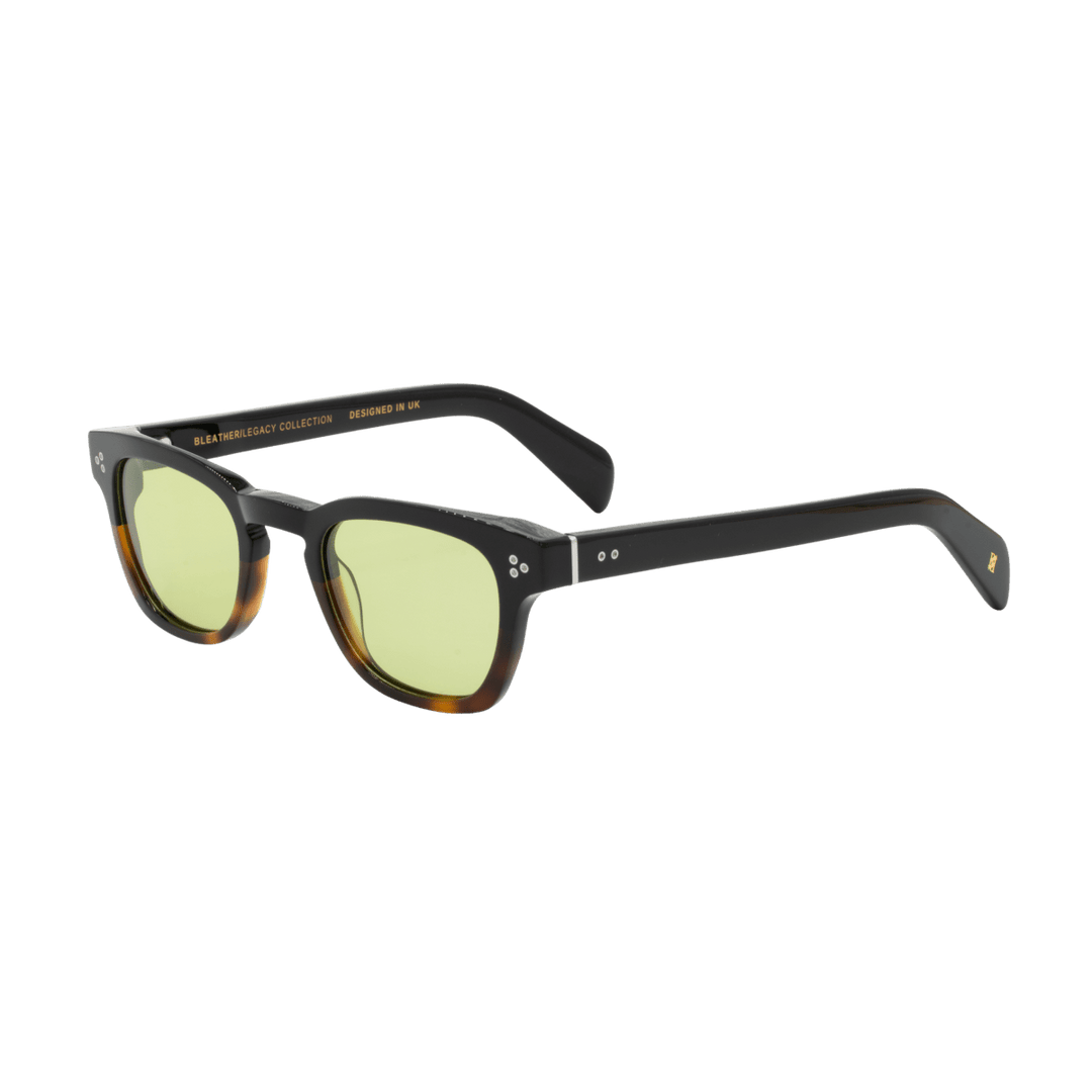 Nash: Lunettes de soleil de luxe Vert trans/Havane - Bleather Maroc