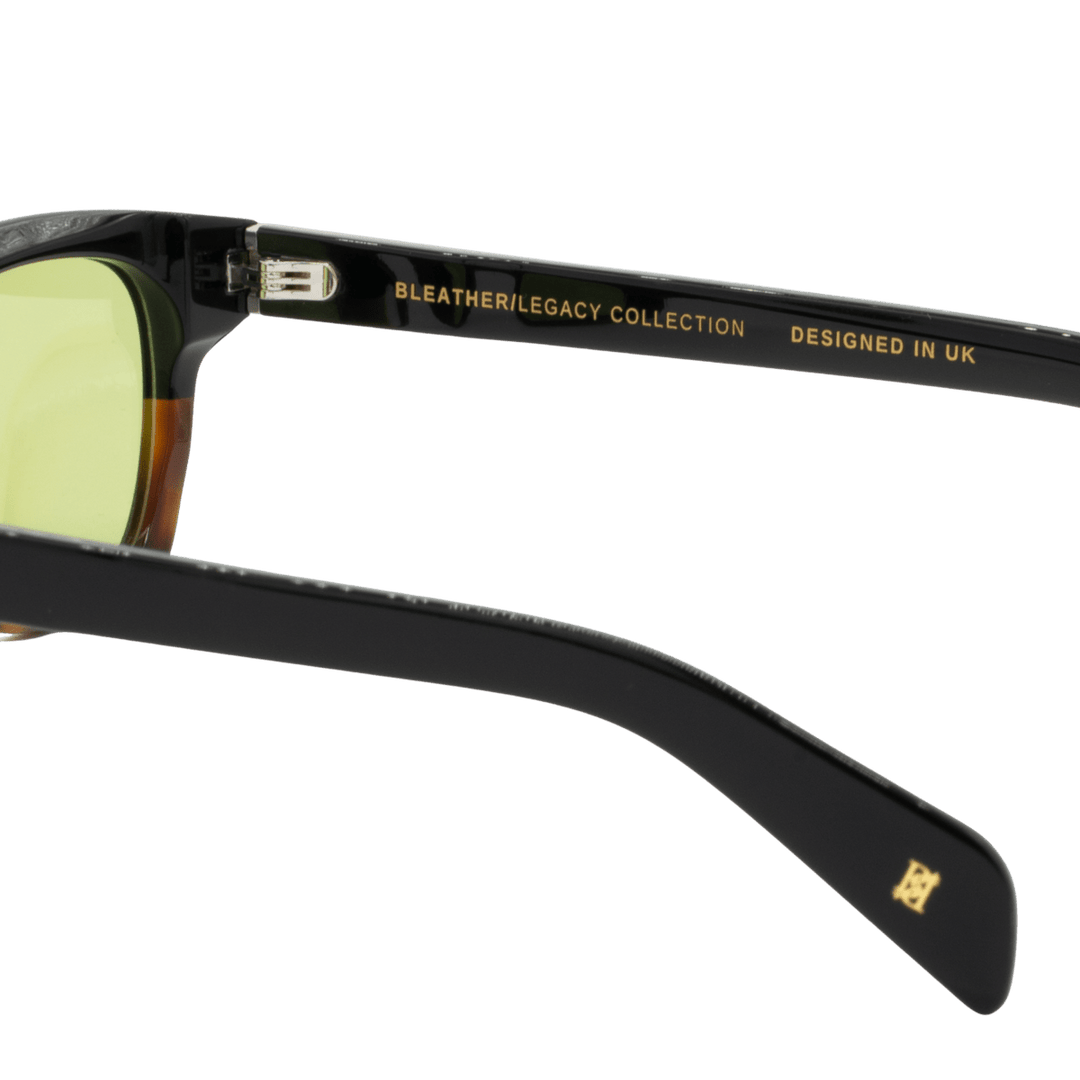 Nash: Lunettes de soleil de luxe Vert trans/Havane - Bleather Maroc