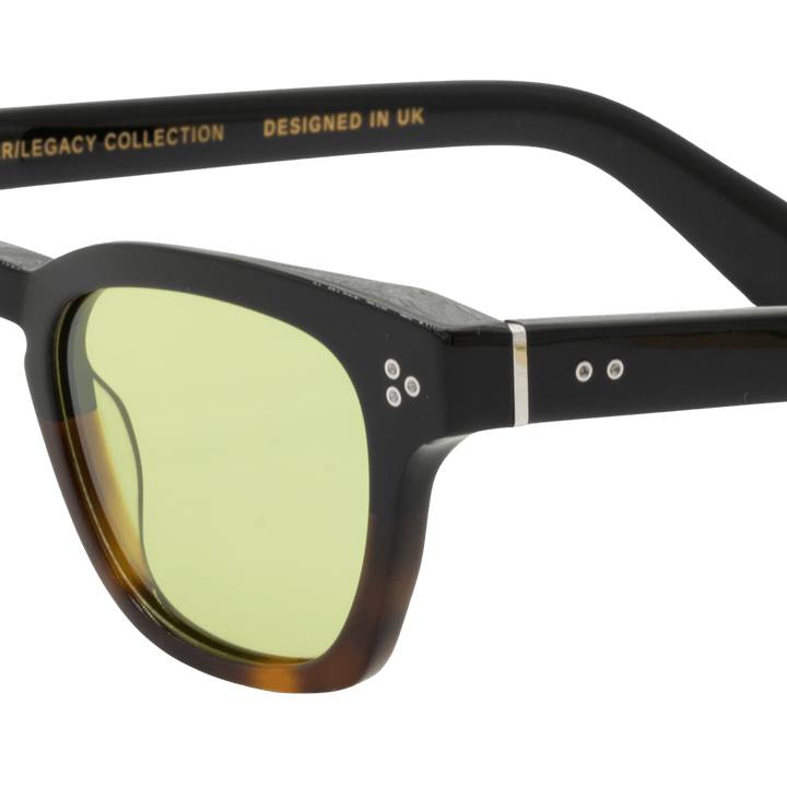 Nash: Lunettes de soleil de luxe Vert trans/Havane - Bleather Maroc