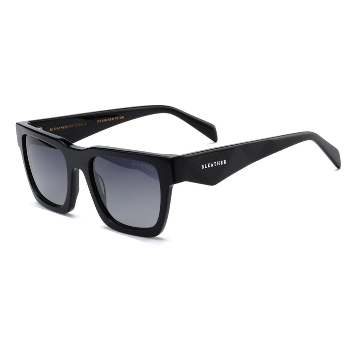 Nightfall : Lunettes de soleil de luxe Noir - Bleather Maroc
